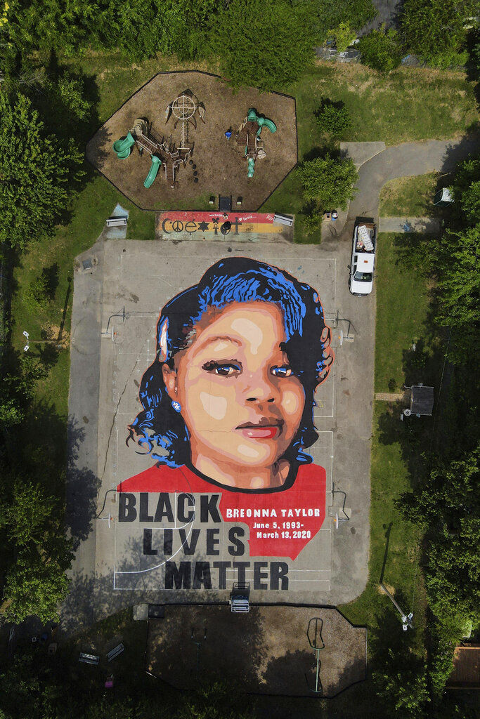 APTOPIX Racial Injustice Taylor Mural